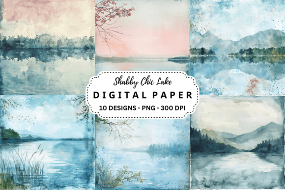 Download Shabby Chic Lake Background - Shabby chic Collection