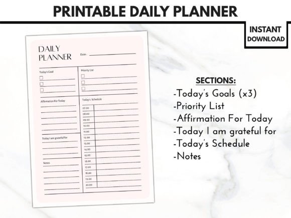 Download Daily Planner Printable - Premium Bundle
