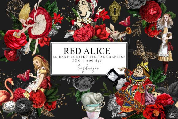 Download Alice in Wonderland Tea Party Graphics - Wonderland Collection