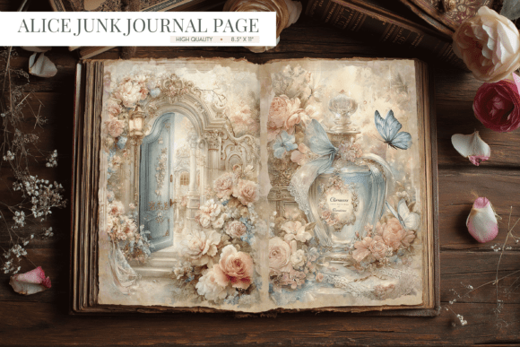 Download Alice in Wonderland Vintage Junk Journal - Wonderland Collection