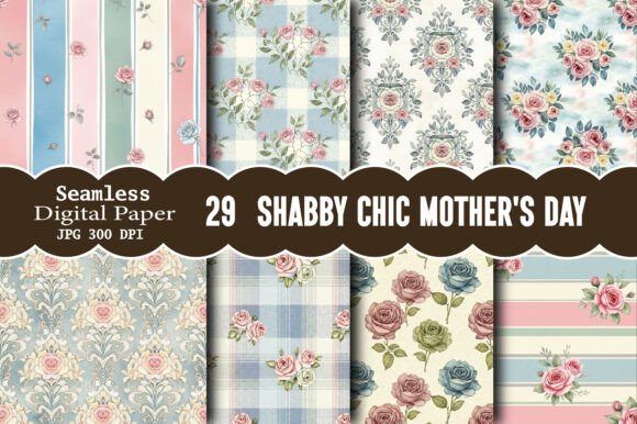 Download Shabby Chic Mother's Day Pattern - Shabby chic Collection