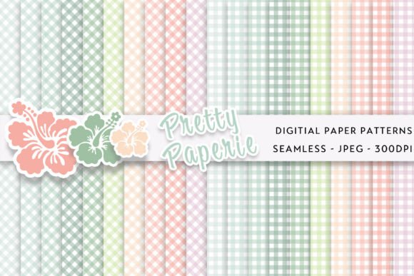 Download 20 Gingham Digital Paper Backgrounds - Backgrounds Collection