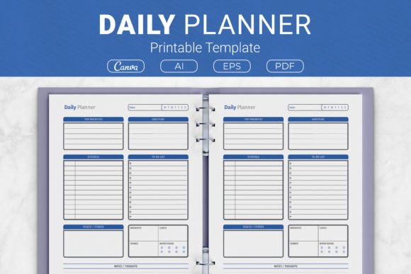 Download Daily Planner Printable Template - Premium Bundle