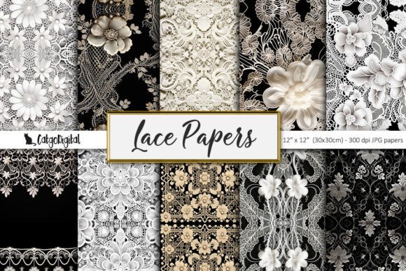 Download Lace Scrapbooking Papers - Scrapbooking Collection