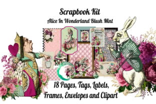 Download Alice in Wonderland Scrapbook Kit Blush - Wonderland Collection