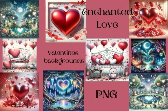 Download Enchanted Love - Valentine Backgrounds - Backgrounds Collection
